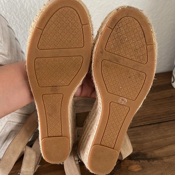 Tory Burch Espadrille Wedge Leather Sandals - Picture 4 of 5